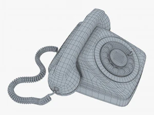 Retro Telephone M 2 3D Model