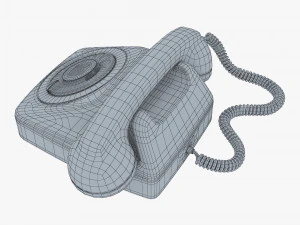 Retro Telephone M 2 3D Model