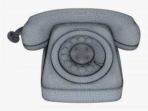 Retro Telephone M 2 3D Model