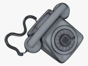Retro Telephone M 2 3D Model