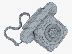 Retro Telephone M 2 3D Model