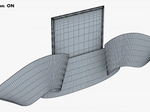 Ukraine State Emblem Flag M 1 3D Model