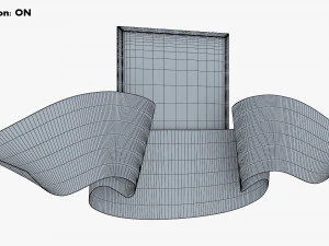 Ukraine State Emblem Flag M 1 3D Model