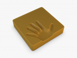 Palm Hand Print 3D Model
