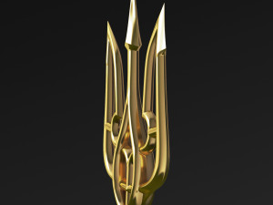Stylized Ukrainian Tryzub M 2 Modelo 3D
