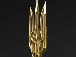 Tryzub ucraniano estilizado M 2 Modelo 3D
