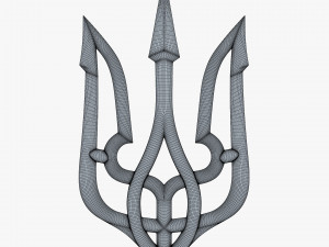 Stylized Ukrainian Tryzub M 2 Modelo 3D