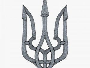 Tryzub ucraniano estilizado M 2 Modelo 3D