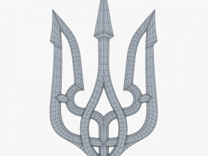 Stylized Ukrainian Tryzub M 2 Modelo 3D