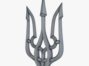 Tryzub ucraniano estilizado M 2 Modelo 3D
