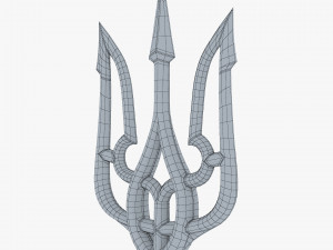Stylized Ukrainian Tryzub M 2 Modelo 3D