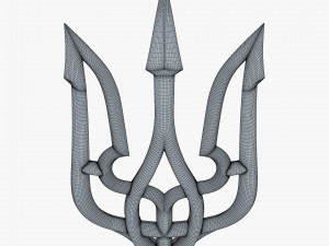 Stylized Ukrainian Tryzub M 2 Modelo 3D