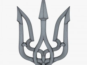 Tryzub ucraniano estilizado M 2 Modelo 3D
