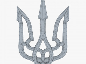 Stylized Ukrainian Tryzub M 2 Modelo 3D