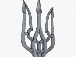 Tryzub ucraniano estilizado M 2 Modelo 3D