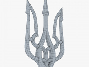 Stylized Ukrainian Tryzub M 2 Modelo 3D