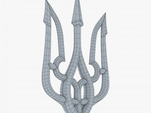 Tryzub ucraniano estilizado M 2 Modelo 3D