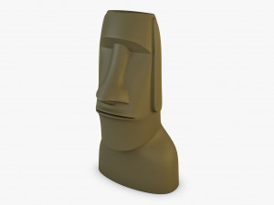 Moai Statues V 1 3D Model