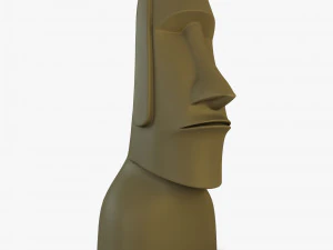 Est&aacute;tuas Moai V 1 Modelo 3D