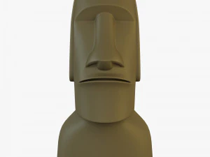 Est&aacute;tuas Moai V 1 Modelo 3D
