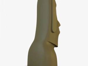 Est&aacute;tuas Moai V 1 Modelo 3D