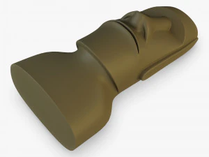 Est&aacute;tuas Moai V 1 Modelo 3D