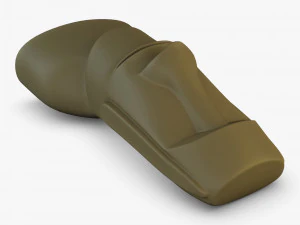 Est&aacute;tuas Moai V 1 Modelo 3D