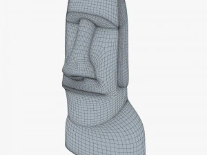 Est&aacute;tuas Moai V 1 Modelo 3D