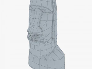 Est&aacute;tuas Moai V 1 Modelo 3D