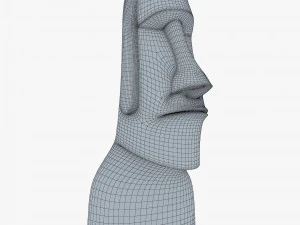Est&aacute;tuas Moai V 1 Modelo 3D