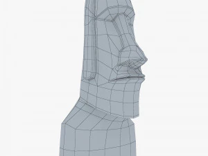 Est&aacute;tuas Moai V 1 Modelo 3D