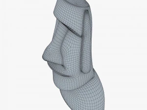 Est&aacute;tuas Moai V 1 Modelo 3D