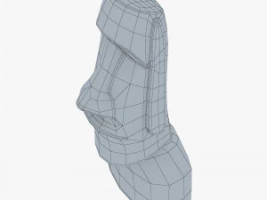 Est&aacute;tuas Moai V 1 Modelo 3D