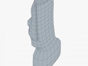 Est&aacute;tuas Moai V 1 Modelo 3D