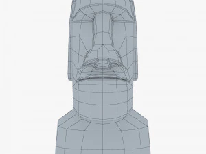 Est&aacute;tuas Moai V 1 Modelo 3D