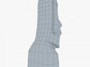 Est&aacute;tuas Moai V 1 Modelo 3D