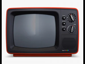 TV retr&ocirc; gen&eacute;rica M 1 Modelo 3D