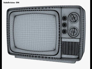 TV retr&ocirc; gen&eacute;rica M 1 Modelo 3D