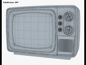 TV retr&ocirc; gen&eacute;rica M 1 Modelo 3D