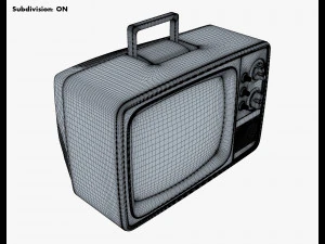 TV retr&ocirc; gen&eacute;rica M 1 Modelo 3D