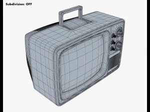 TV retr&ocirc; gen&eacute;rica M 1 Modelo 3D