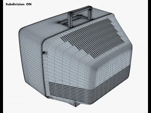 TV retr&ocirc; gen&eacute;rica M 1 Modelo 3D