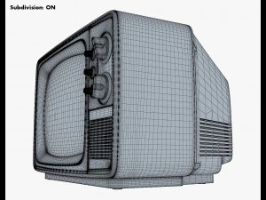 TV retr&ocirc; gen&eacute;rica M 1 Modelo 3D