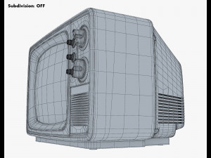Generic Retro TV M 1 3D Модель