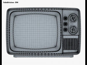TV retr&ocirc; gen&eacute;rica M 1 Modelo 3D