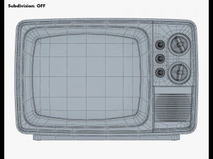 TV retr&ocirc; gen&eacute;rica M 1 Modelo 3D