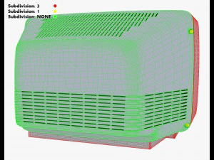 TV retr&ocirc; gen&eacute;rica M 1 Modelo 3D
