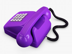 Retro Telephone M 3 3D Model