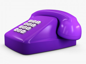 Retro Telephone M 3 3D Model