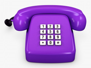 Retro Telephone M 3 3D Model